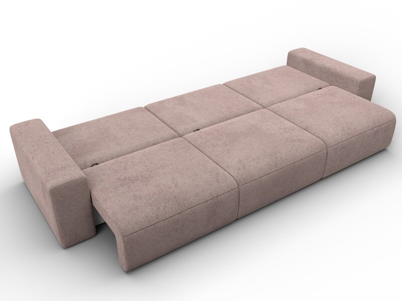 Диван прямой Лига-036 НПБ Классик Лонг, Велюр, TOWER 05 бежевый