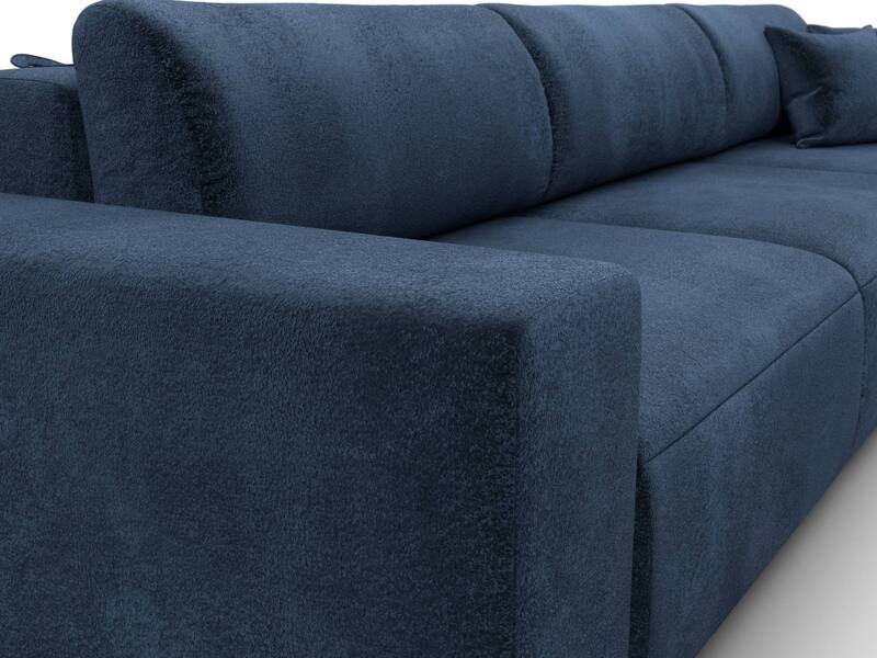 Диван прямой Лига-036 НПБ Классик Лонг, Велюр, TOWER 13 синий