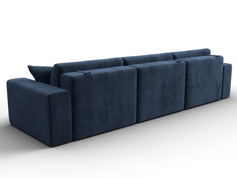 Диван прямой Лига-036 НПБ Классик Лонг, Велюр, TOWER 13 синий