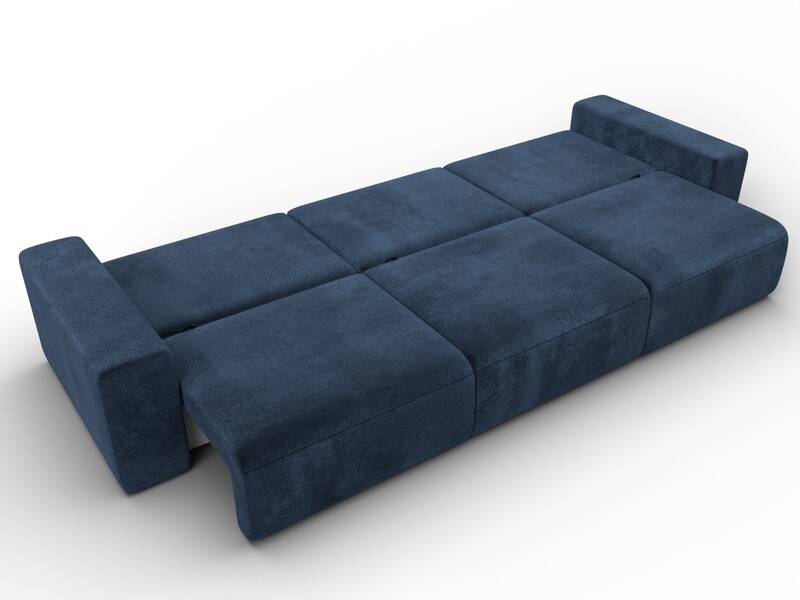 Диван прямой Лига-036 НПБ Классик Лонг, Велюр, TOWER 13 синий