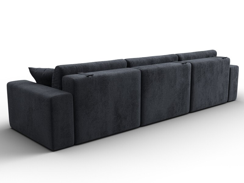 Диван прямой Лига-036 НПБ Классик Лонг, Велюр, TOWER 11 темно-серый