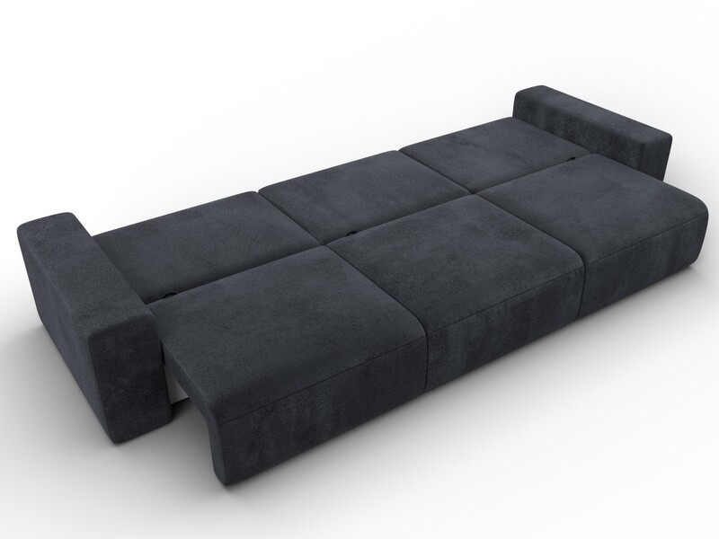 Диван прямой Лига-036 НПБ Классик Лонг, Велюр, TOWER 11 темно-серый