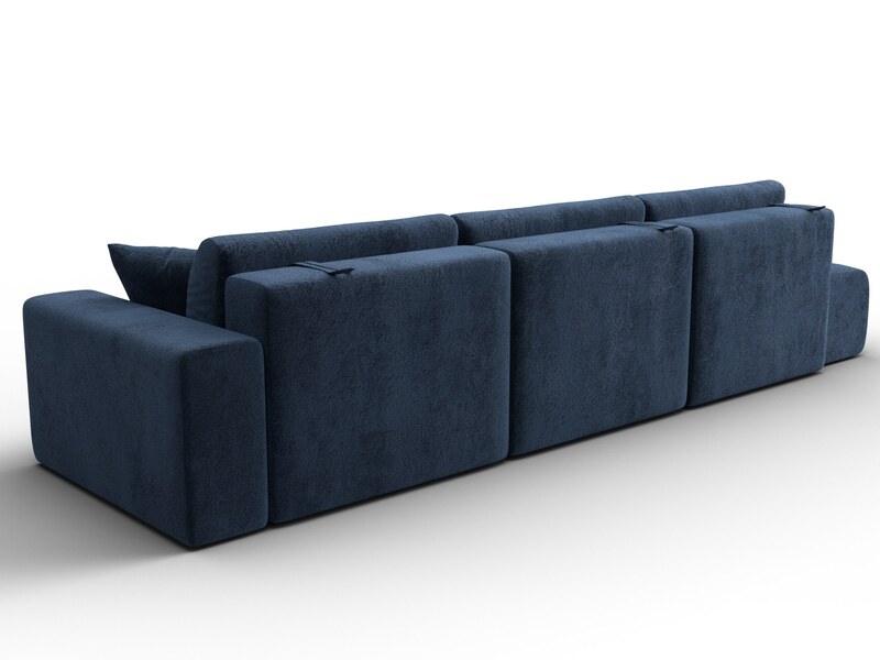 Диван прямой Лига-036 НПБ Модерн Лонг подлокотник справа, Велюр, TOWER 13 синий