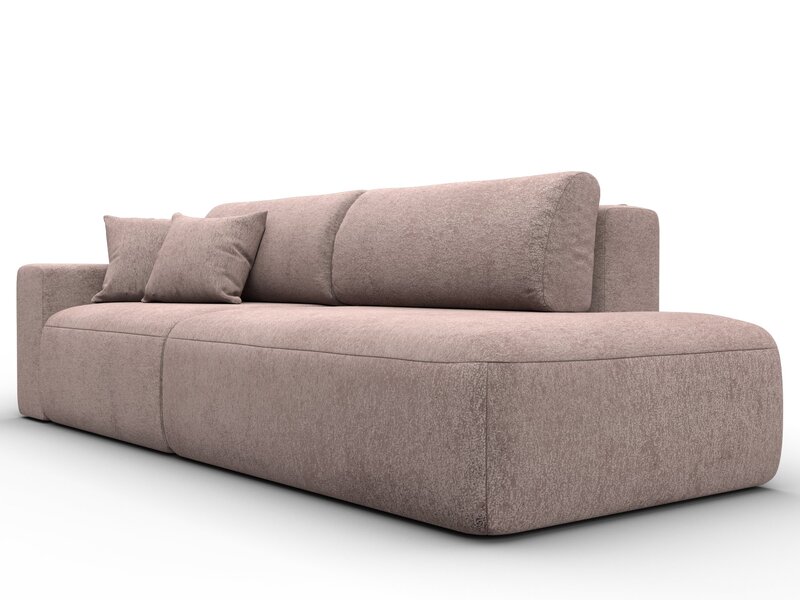 Диван прямой Лига-036 НПБ Модерн подлокотник слева, Велюр, TOWER 05 бежевый