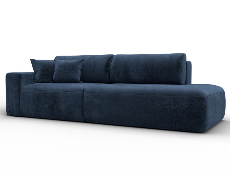 Диван прямой Лига-036 НПБ Модерн подлокотник слева, Велюр, TOWER 13 синий