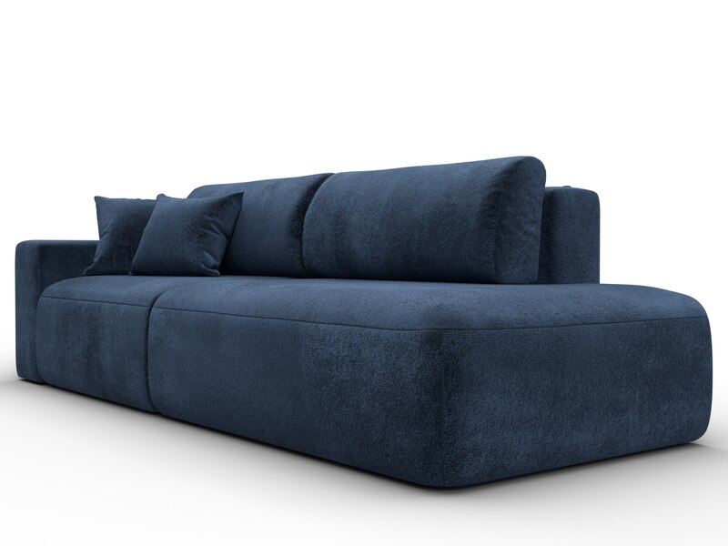 Диван прямой Лига-036 НПБ Модерн подлокотник слева, Велюр, TOWER 13 синий