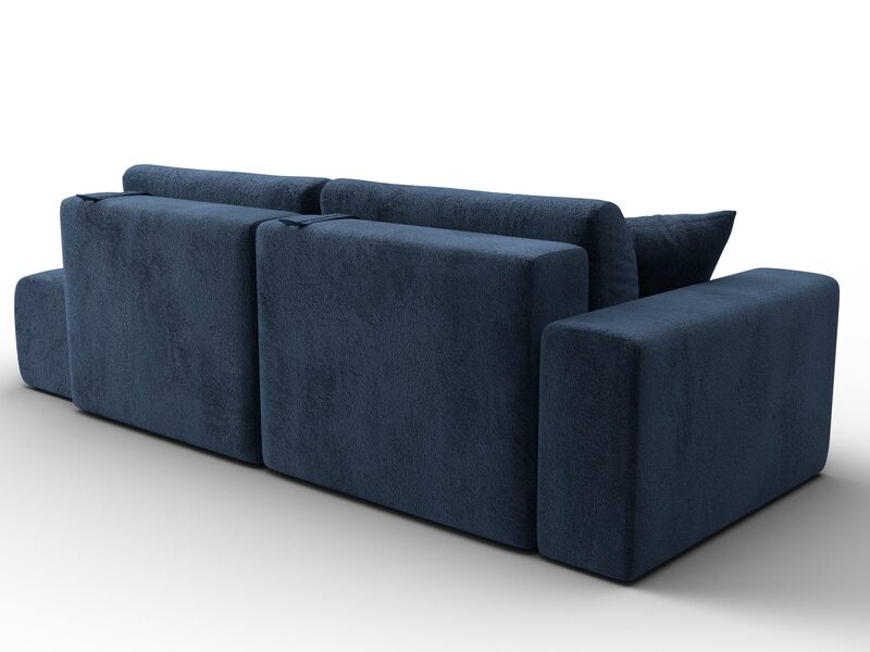 Диван прямой Лига-036 НПБ Модерн подлокотник слева, Велюр, TOWER 13 синий