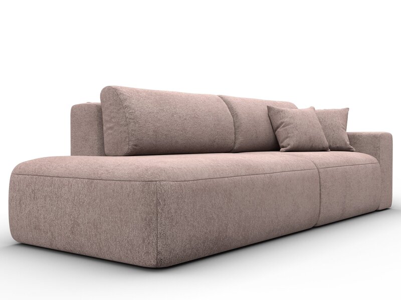 Диван прямой Лига-036 НПБ Модерн подлокотник справа, Велюр, TOWER 05 бежевый