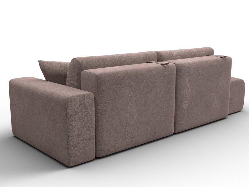 Диван прямой Лига-036 НПБ Модерн подлокотник справа, Велюр, TOWER 05 бежевый