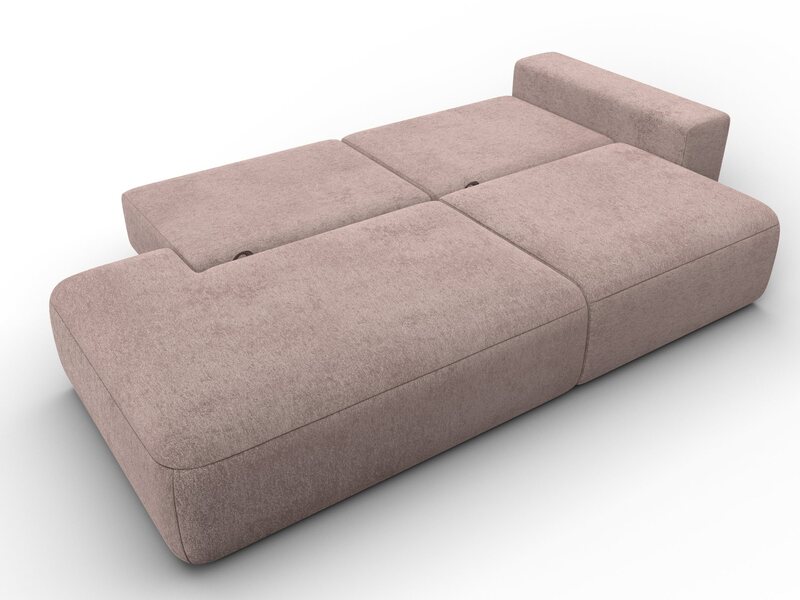 Диван прямой Лига-036 НПБ Модерн подлокотник справа, Велюр, TOWER 05 бежевый