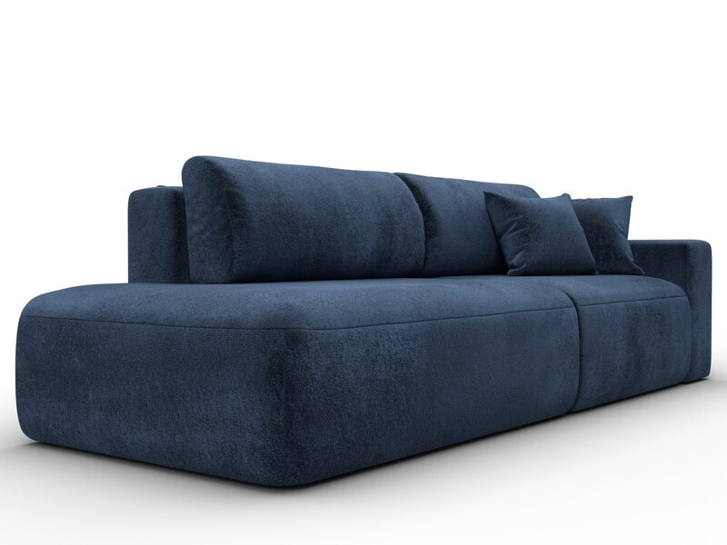 Диван прямой Лига-036 НПБ Модерн подлокотник справа, Велюр, TOWER 13 синий