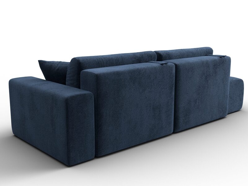 Диван прямой Лига-036 НПБ Модерн подлокотник справа, Велюр, TOWER 13 синий