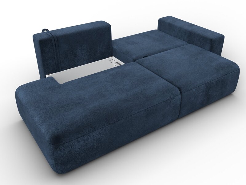 Диван прямой Лига-036 НПБ Модерн подлокотник справа, Велюр, TOWER 13 синий