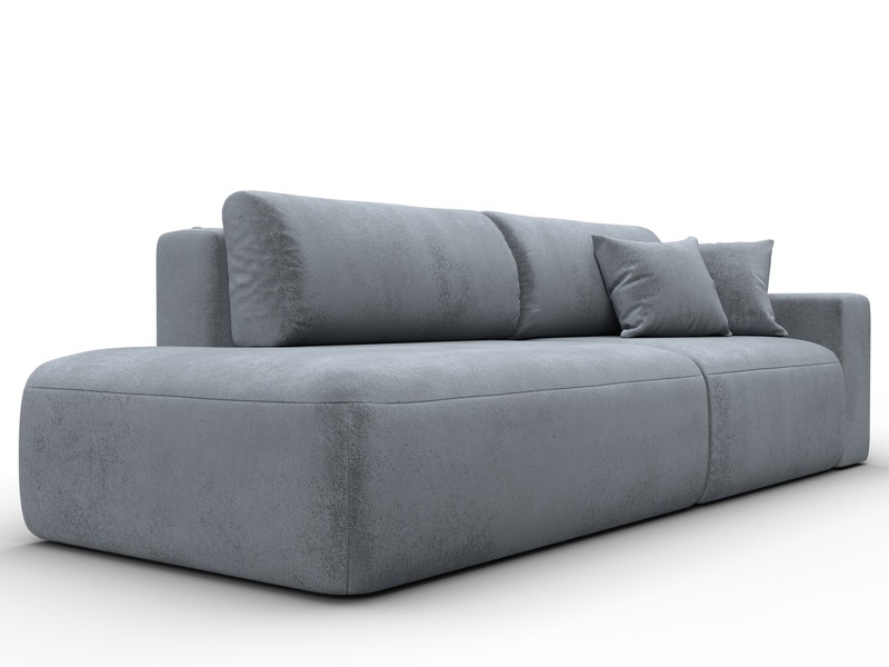 Диван прямой Лига-036 НПБ Модерн подлокотник справа, Велюр, TOWER 10 серый