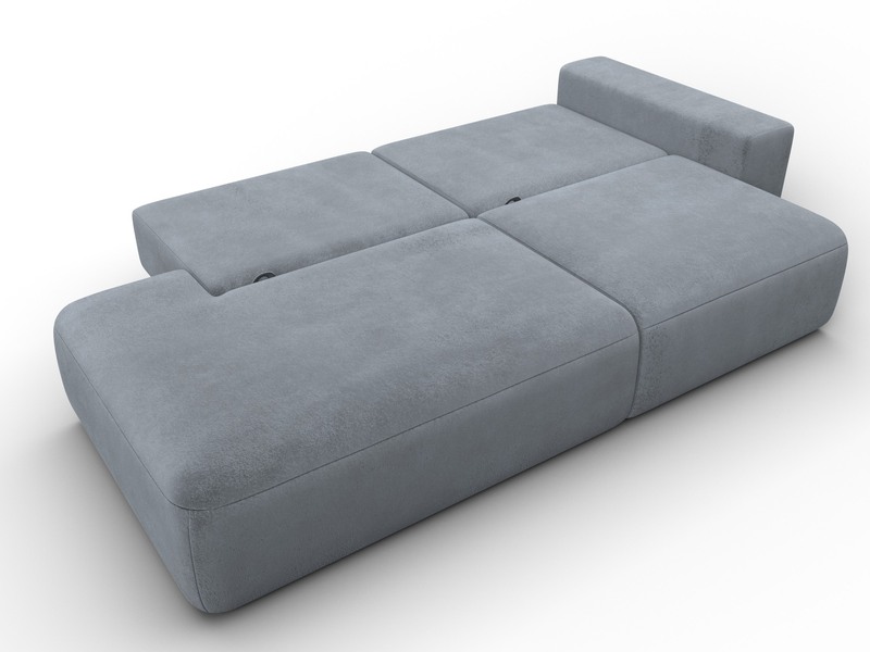 Диван прямой Лига-036 НПБ Модерн подлокотник справа, Велюр, TOWER 10 серый