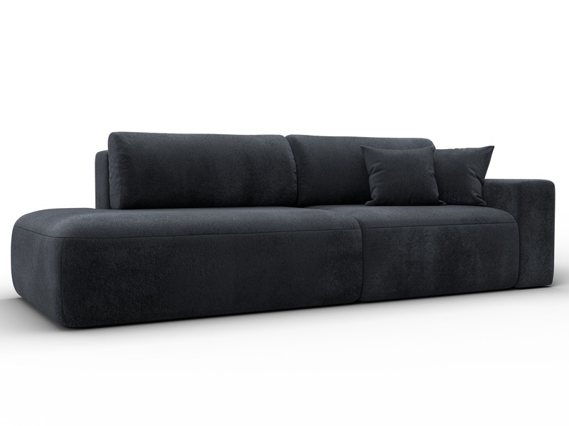 Диван прямой Лига-036 НПБ Модерн подлокотник справа, Велюр, TOWER 11 темно-серый