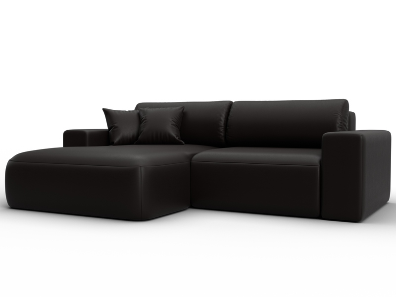 Диван угловой Лига-036 НПБ Классик левый угол, Экокожа, GRIFON 12 коричневый