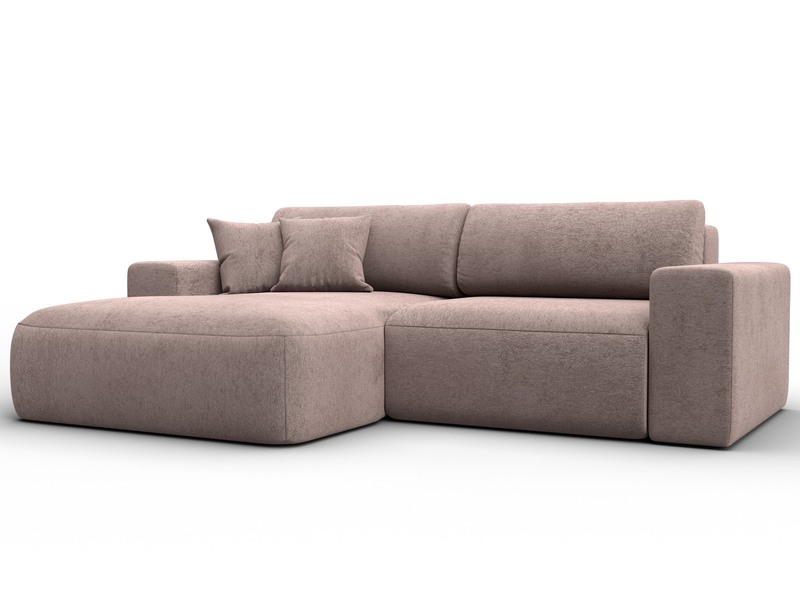 Диван угловой Лига-036 НПБ Классик левый угол, Велюр, TOWER 05 бежевый