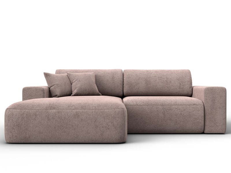 Диван угловой Лига-036 НПБ Классик левый угол, Велюр, TOWER 05 бежевый