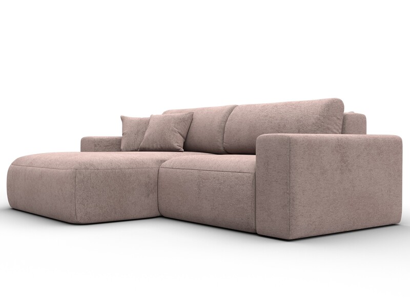 Диван угловой Лига-036 НПБ Классик левый угол, Велюр, TOWER 05 бежевый