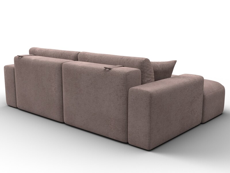 Диван угловой Лига-036 НПБ Классик левый угол, Велюр, TOWER 05 бежевый