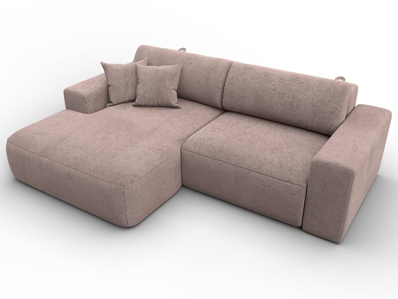 Диван угловой Лига-036 НПБ Классик левый угол, Велюр, TOWER 05 бежевый