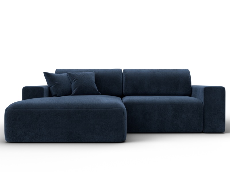 Диван угловой Лига-036 НПБ Классик левый угол, Велюр, TOWER 13 синий