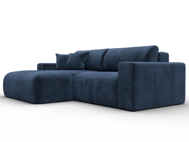 Диван угловой Лига-036 НПБ Классик левый угол, Велюр, TOWER 13 синий