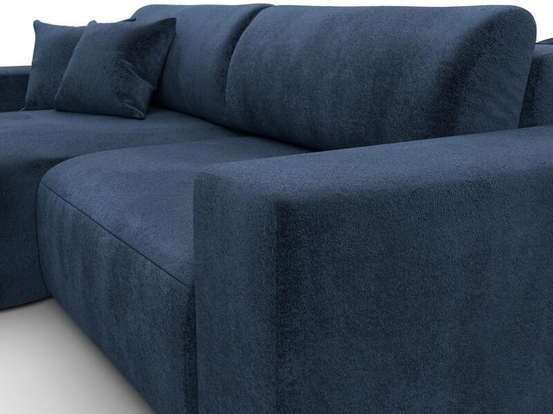 Диван угловой Лига-036 НПБ Классик левый угол, Велюр, TOWER 13 синий