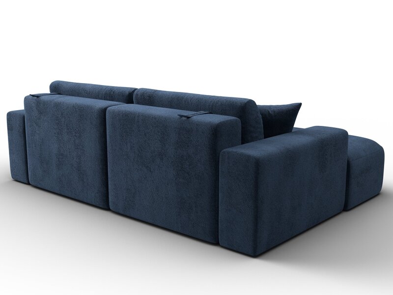 Диван угловой Лига-036 НПБ Классик левый угол, Велюр, TOWER 13 синий