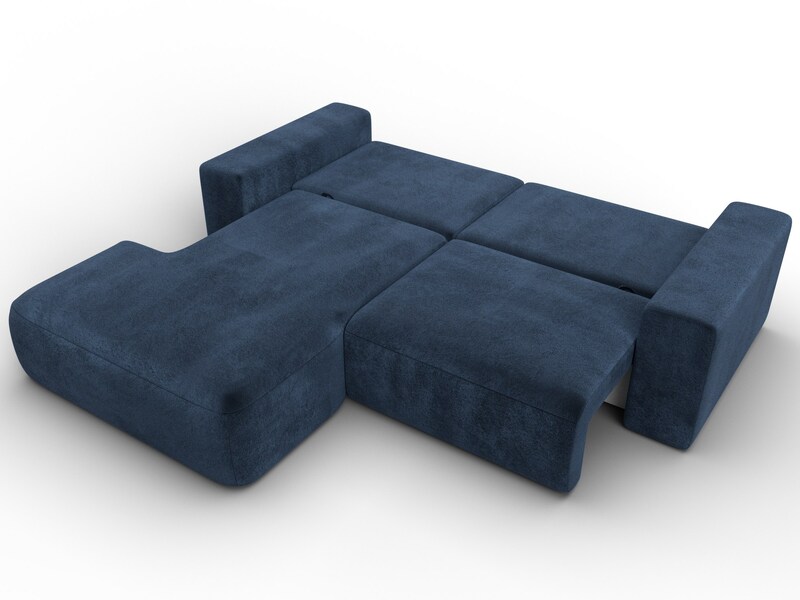 Диван угловой Лига-036 НПБ Классик левый угол, Велюр, TOWER 13 синий