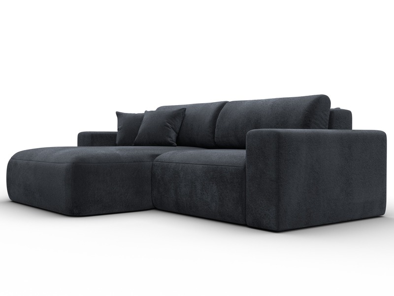 Диван угловой Лига-036 НПБ Классик левый угол, Велюр, TOWER 11 темно-серый