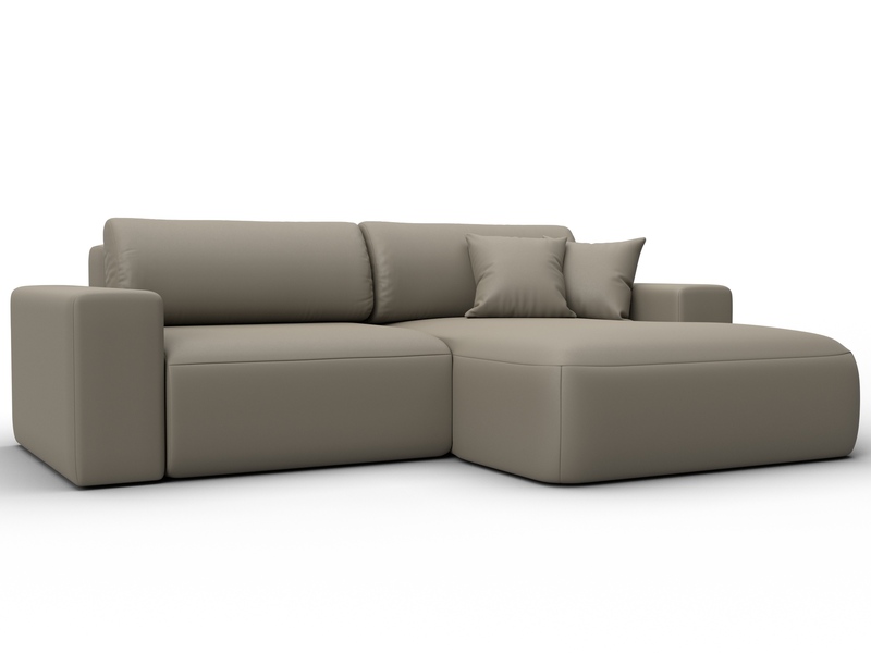 Диван угловой Лига-036 НПБ Классик правый угол, Экокожа, GRIFON 04 бежевый