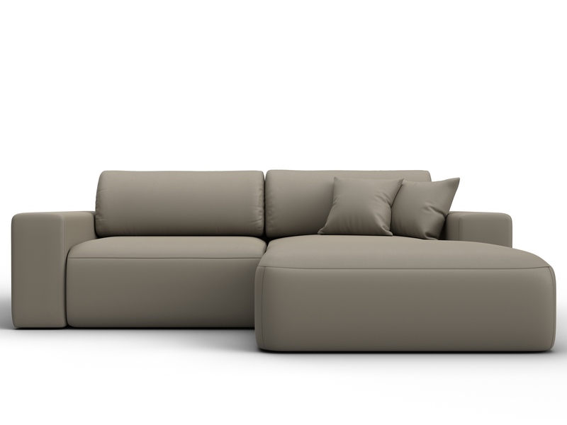 Диван угловой Лига-036 НПБ Классик правый угол, Экокожа, GRIFON 04 бежевый