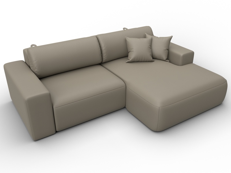 Диван угловой Лига-036 НПБ Классик правый угол, Экокожа, GRIFON 04 бежевый