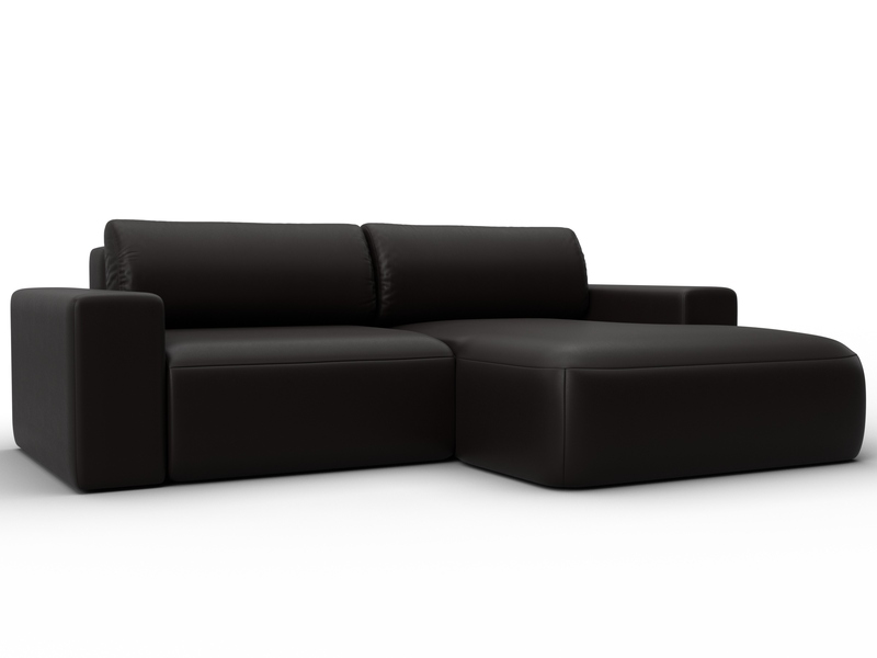 Диван угловой Лига-036 НПБ Классик правый угол, Экокожа, GRIFON 12 коричневый