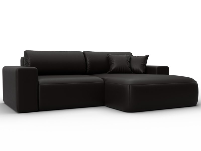 Диван угловой Лига-036 НПБ Классик правый угол, Экокожа, GRIFON 12 коричневый