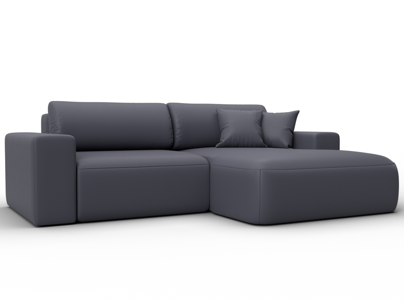 Диван угловой Лига-036 НПБ Классик правый угол, Экокожа, GRIFON 15 серый