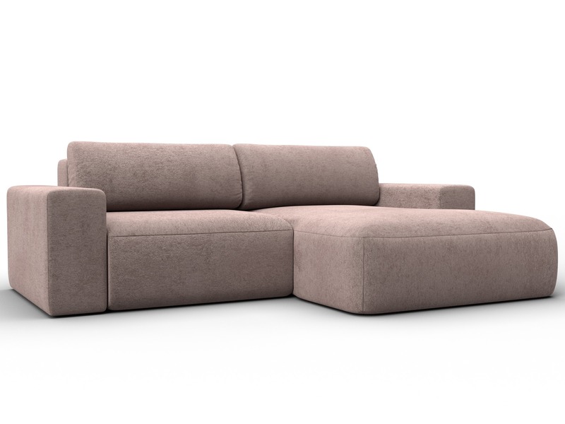 Диван угловой Лига-036 НПБ Классик правый угол, Велюр, TOWER 05 бежевый