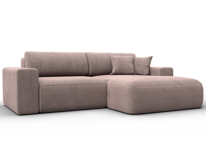 Диван угловой Лига-036 НПБ Классик правый угол, Велюр, TOWER 05 бежевый