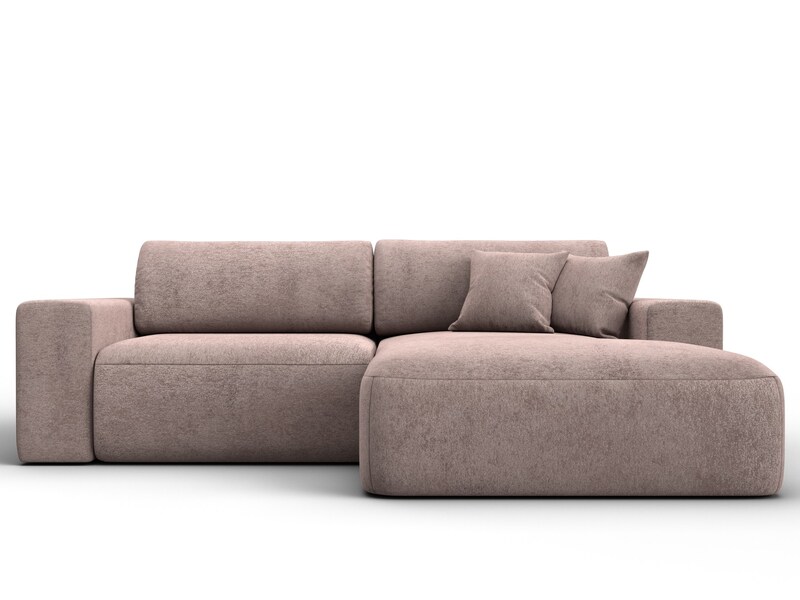 Диван угловой Лига-036 НПБ Классик правый угол, Велюр, TOWER 05 бежевый