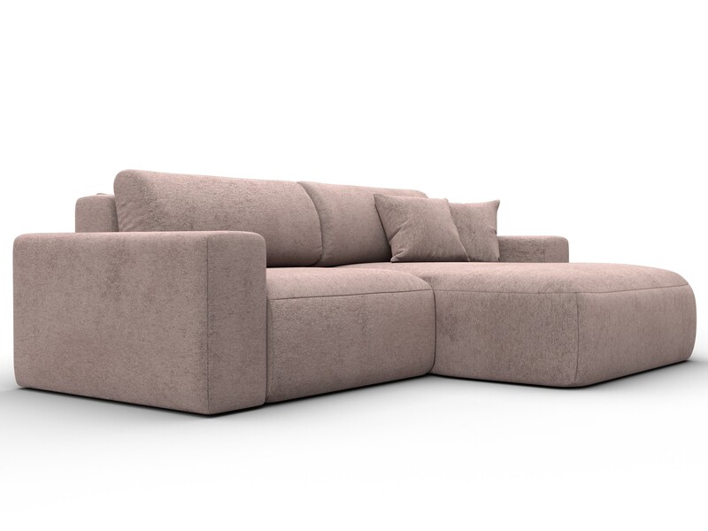 Диван угловой Лига-036 НПБ Классик правый угол, Велюр, TOWER 05 бежевый