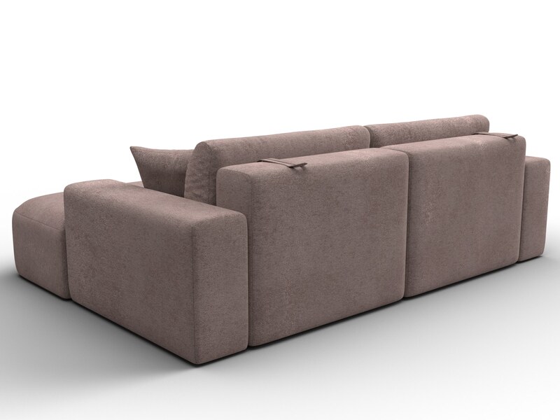 Диван угловой Лига-036 НПБ Классик правый угол, Велюр, TOWER 05 бежевый