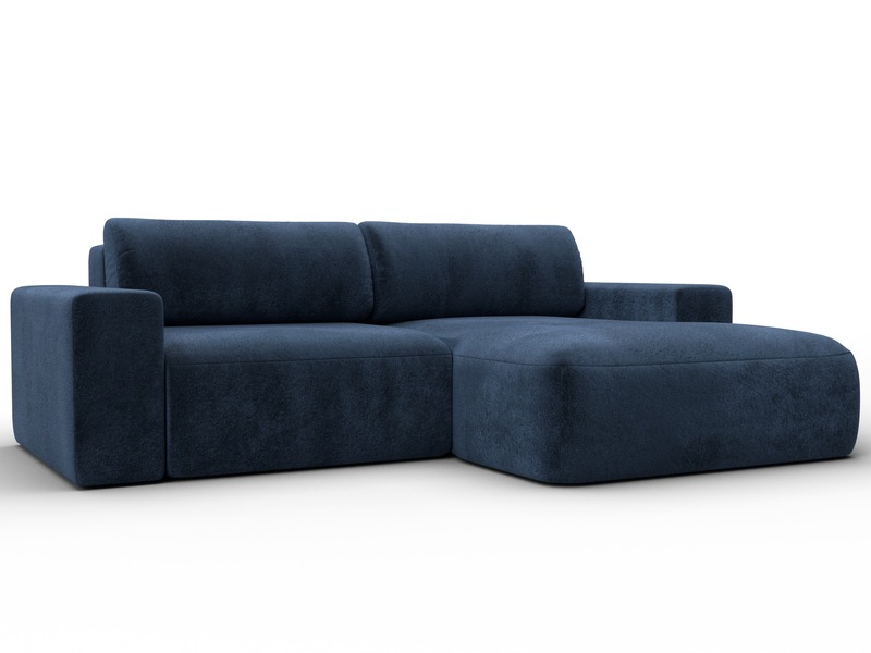 Диван угловой Лига-036 НПБ Классик правый угол, Велюр, TOWER 13 синий