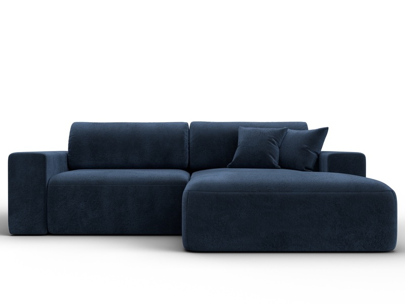Диван угловой Лига-036 НПБ Классик правый угол, Велюр, TOWER 13 синий