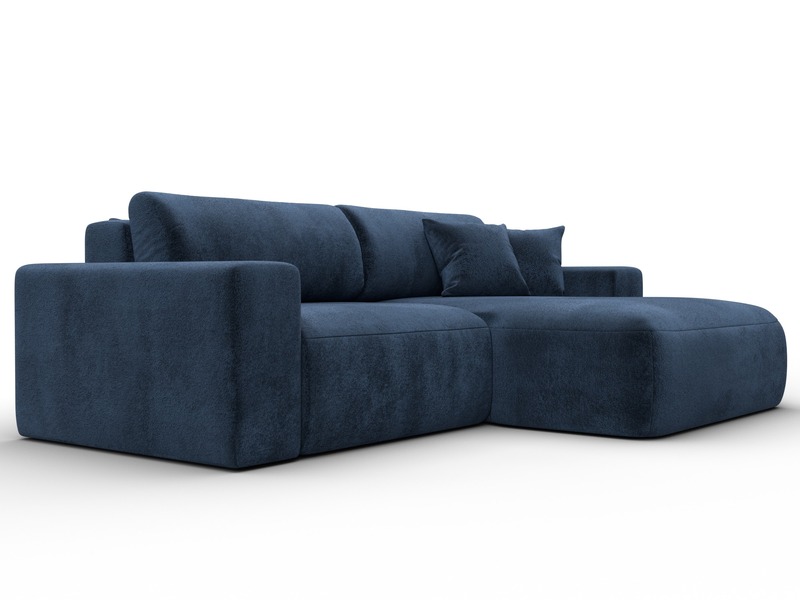 Диван угловой Лига-036 НПБ Классик правый угол, Велюр, TOWER 13 синий