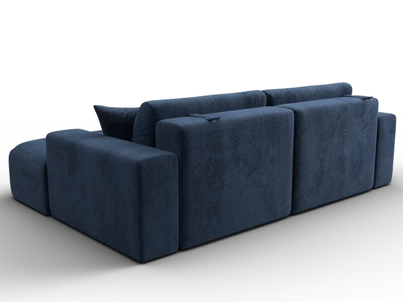 Диван угловой Лига-036 НПБ Классик правый угол, Велюр, TOWER 13 синий