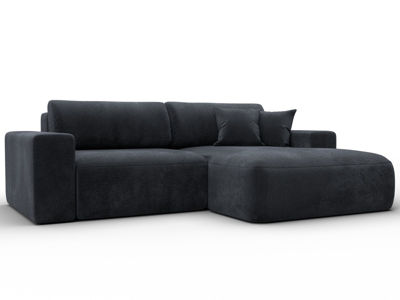 Диван угловой Лига-036 НПБ Классик правый угол, Велюр, TOWER 11 темно-серый