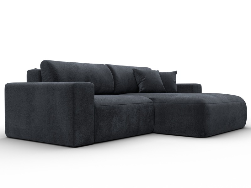 Диван угловой Лига-036 НПБ Классик правый угол, Велюр, TOWER 11 темно-серый