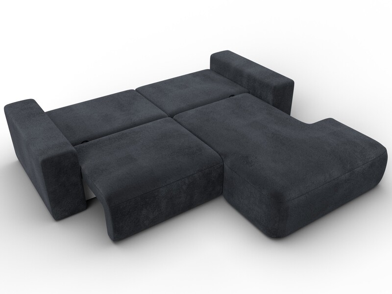 Диван угловой Лига-036 НПБ Классик правый угол, Велюр, TOWER 11 темно-серый